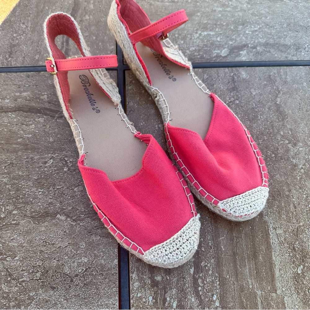 Breckelles Coral Espadrille Sandals 8 Mary Jane